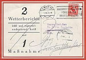 HAUTPULVER - Höfer's Hautpulver. Werbepostkarte 1931