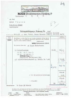 904xx Nürnberg - Noris. Weinbrennerei. 1953