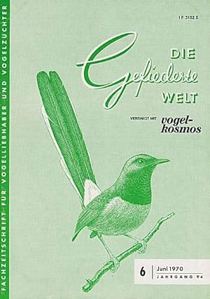 VÖGEL - Die Gefiederte Welt. Konvolut von 5 Heften aus dem Jahr 1970