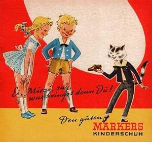 Markers Kinder- und Jugendschuhe. Kinder-Werbeheft. Um 1960