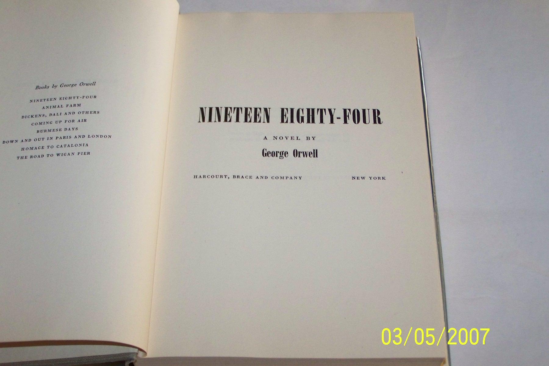 George orwell nineteen eighty four essay