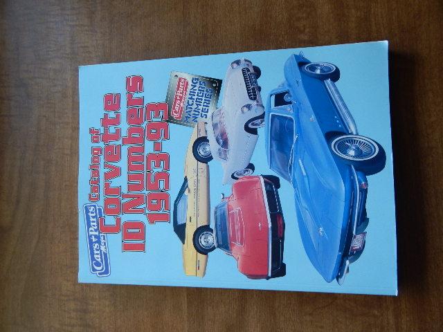1953 93 catalog corvette id number