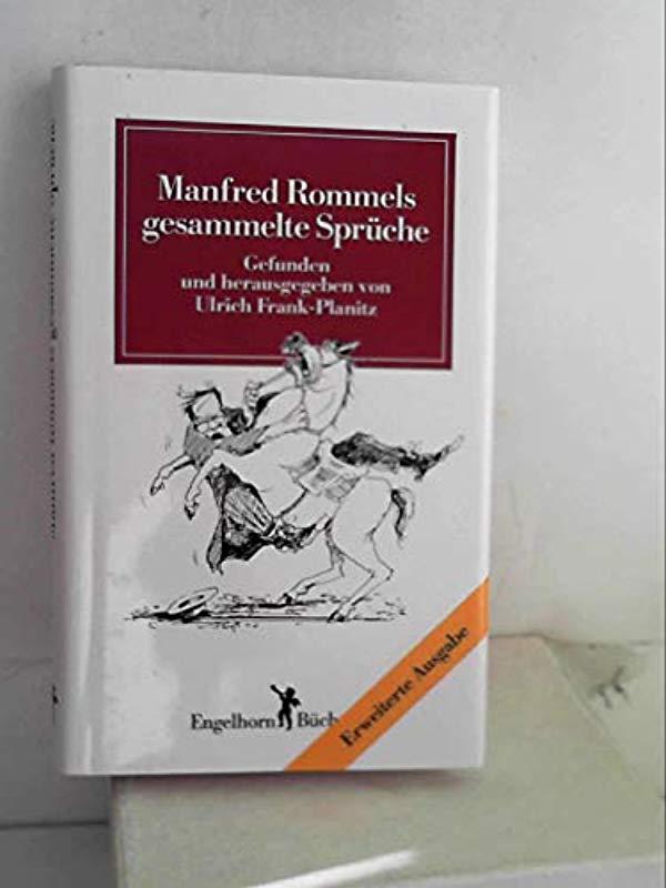 manfred rommels gesammelte sprueche von manfred rommel ZVAB
