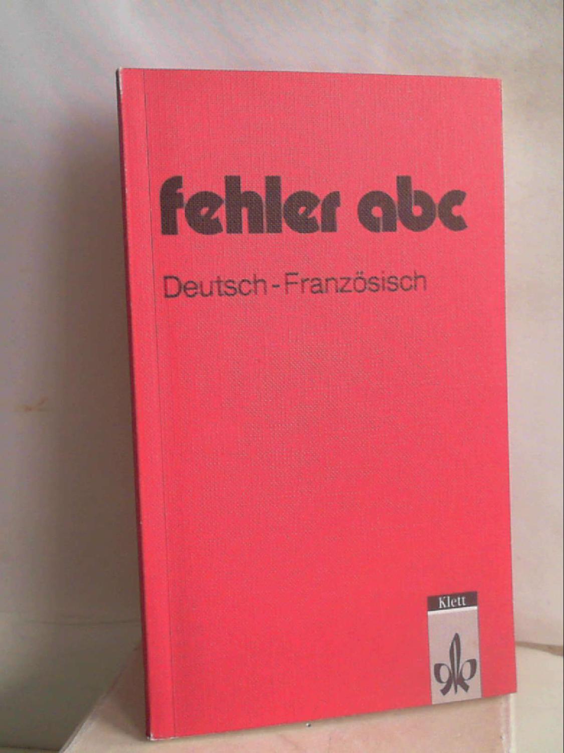 fehler abc, Deutsch - Französisch