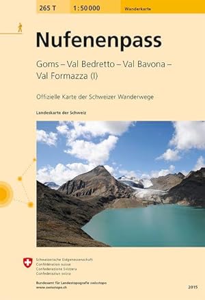 265T Nufenenpass Wanderkarte: Goms - Val Bedretto - Val Bavona - Val Formazza (I) (Wanderkarten 1...