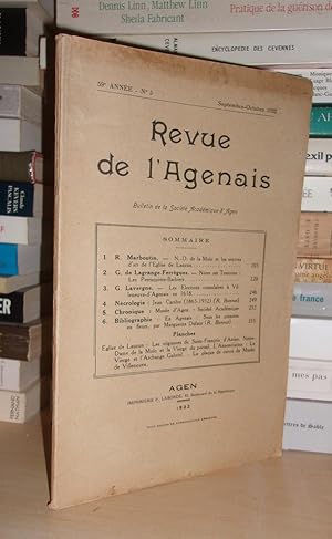 REVUE DE L'AGENAIS : 59e Année - N°5. Septembre-Octobre 1932