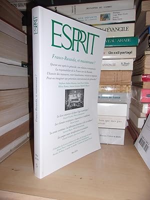 Esprit N° 364 : Revue Internationale Esprit: France-Rwanda, et Maintenant? - N°5 - Mai 2010