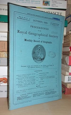 GEOGRAPHICAL SOCIETY & MONTHLY RECORD OF GEOGRAPHY : Vol. II, no. 10 - October 1880 : Edited By t...