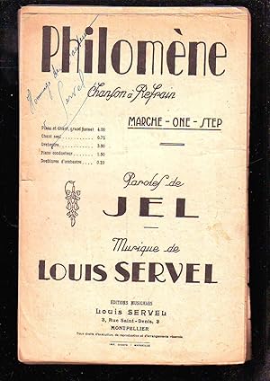 Philomène : Chanson à Refrain - Paroles De Jel, Musique De Louis Servel - (Partitions et Paroles ...