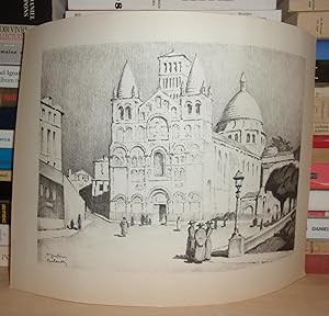 DESSIN CATHEDRALES D'ANGOULEME : De La Série 12 Dessins Cathédrales De Gaston Balande