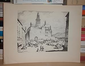 DESSIN CATHEDRALES DE PERPIGNAN : De La Série 12 Dessins Cathédrales De Gaston Balande