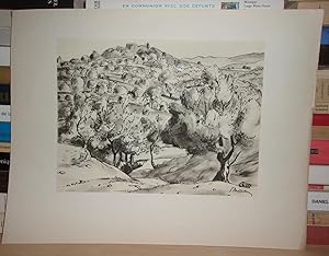 DESSIN PAYSAGES DE GRECE : De La Série De Dix Dessins Paysages De Grèce De Jean Moreau