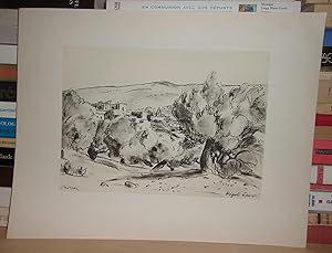 DESSIN PAYSAGES DE GRECE : De La Série De Dix Dessins Paysages De Grèce De Jean Moreau