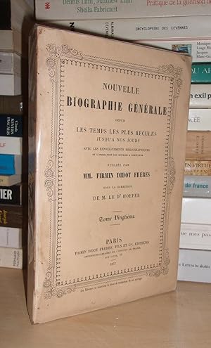 NOUVELLE BIOGRAPHIE GENERALE DEPUIS LES TEMPS LES PLUS RECULES JUSQU'A NOS JOURS - T.20 : Geoffri...