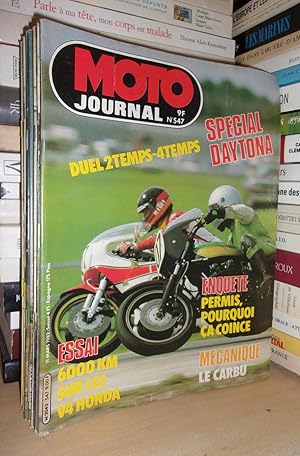 Moto Journal N° 547: 1982. (Essai 6000 Km Sur Les V4 Honda. Mécanique Le Carbu. Spécial Daytona)