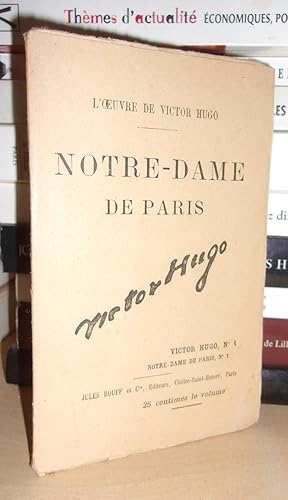 L'Oeuvre De Victor Hugo - T.1 : Notre-Dame De Paris - N°1