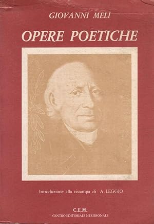 Opere poetiche- GIOVANNI MELI, 1977 C.E.M. edizioni - ST350