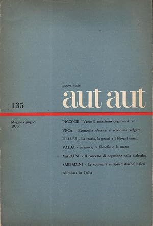 Verso il marxismo degli anni '70 / AUT AUT, Rivista di filosofia e di. - SC51