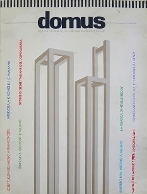 DOMUS. Architettura, arredamento, arte - n°708, settembre 1989- illustrato ST176