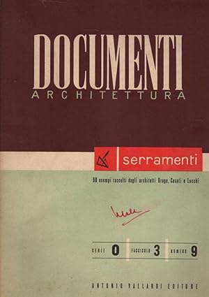 Documenti - SERRAMENTI - Serie O, fascicolo 3, n°9 - 1952 A.Vallardi- ST270