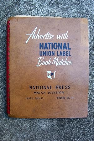 ADVERTISE WITH NATIONAL UNION LABEL BOOK MATCHES Catalog 956.