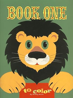 ORIGINAL CHILDREN'S BOOK COVER ART, "BOOK ONE TO COLOR"