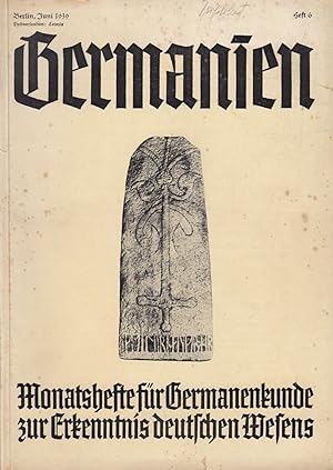 Germanien - Monatshefte für Germanenkunde zur Erkenntnis deutschen Wesens - Heft 6/Juni 1939