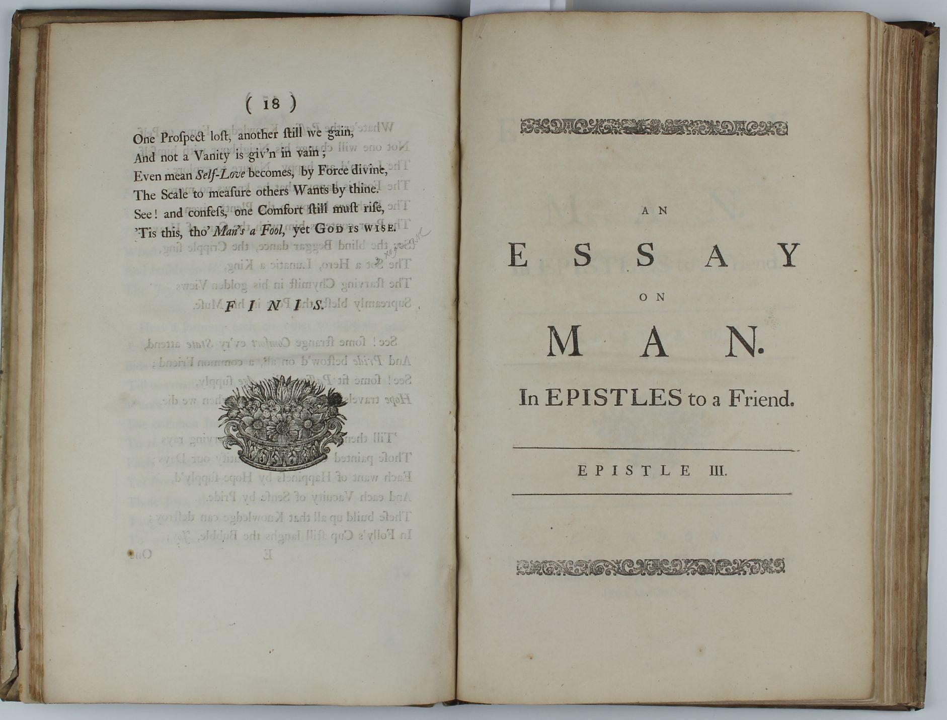An essay on man epistle 1