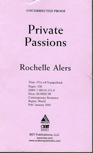 Private Passions - Uncorrected Proof