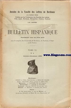 Bulletin Hispanique.Annales de la Faculté des Lettres: BULLETIN HISPANIQUE.-