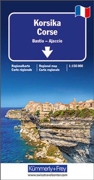 Korsika Regionalkarte 1:150 000