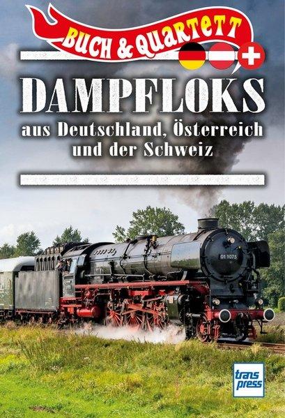 Buch und Quartett Dampfloks aus Deutschland, Österreich und Schweiz. Idee/Text: Joachim Kuch, Heinrich Petersen - Kuch, Joachim (Verfasser) und Heinrich (Verfasser) Petersen