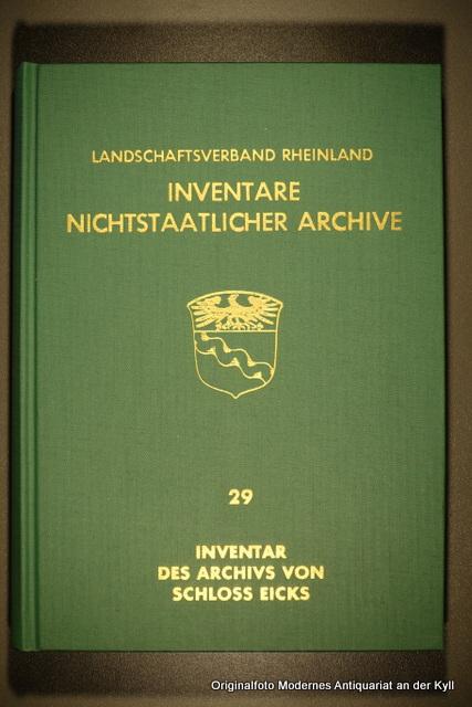 Inventar des Archivs von Schloss Eicks