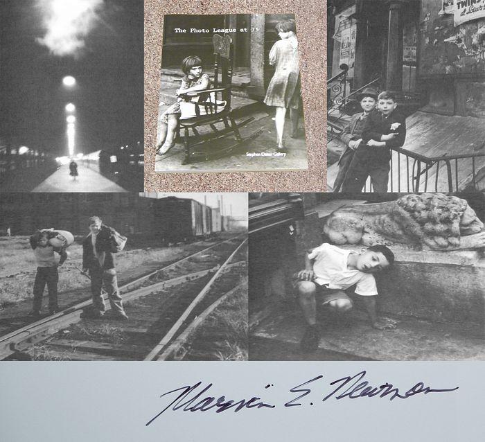 THE PHOTO LEAGUE AT 75 - Rare Fine Copy of The Exhibition Catalog: Signed by Marvin E. Newman - ONLY SIGNED COPY ONLINE - Daiter, Stephen (Editor/Publisher); Hine, Lewis W.; Levitt, Helen; Newman, Marvin E. & Others