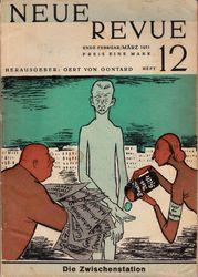 Neue Revue. Heft 12, Februar/März 1931. Illustriertes, literarisches Magazin.