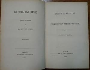 Künstler-Briefe, 2. Band: Kunst und Künstler des siebzehnten Jahrhunderts.