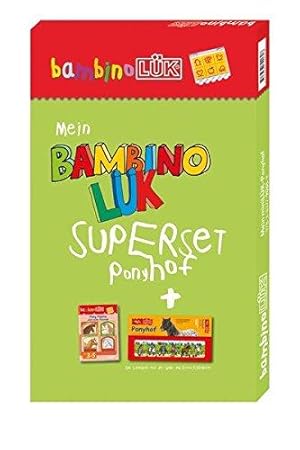 Mein BambinoLÜK-Superset Ponyhof. Inhalt: bambinoLÜK-Lösungsgerät und Übungsheft Pony Pepino und ...