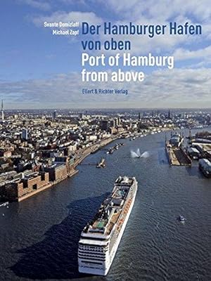 Der Hamburger Hafen von oben. Port of Hamburg from above.
