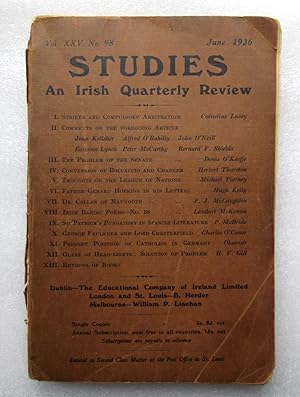 Studies, An Irish Quarterly Review XXV, No. 28, July 1936