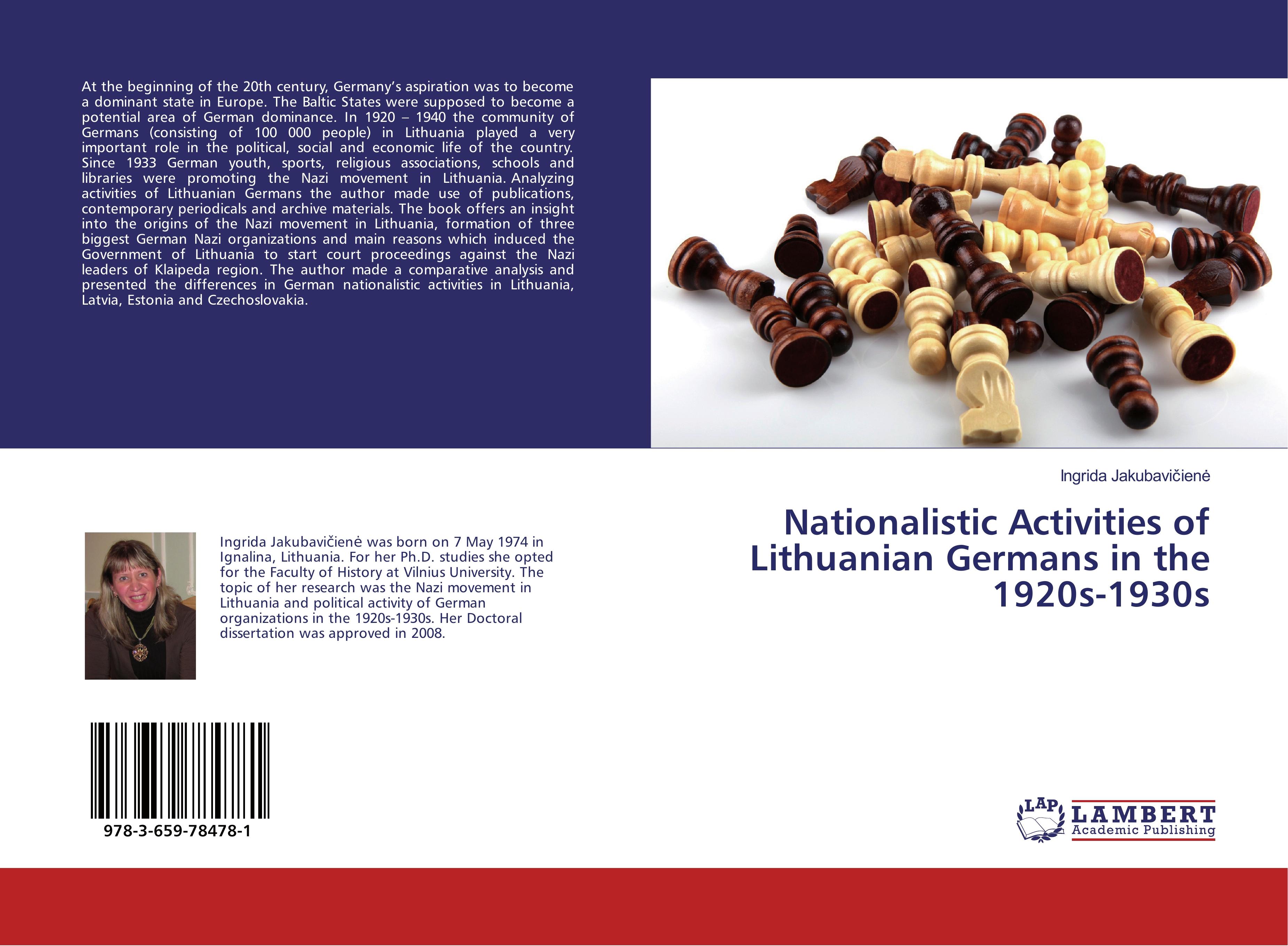Nationalistic Activities of Lithuanian Germans in the 1920s-1930s - Jakubaviciene, Ingrida