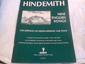 Nine English Songs. For Soprano or Mezzosoprano and Piano On hearing "The last Rose of Summer" - ...