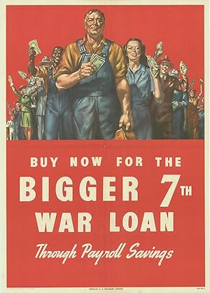 War Bond - Buy now for the bigger 7th war loan - Authentic Original 20" x 28" Folded Movie Poster