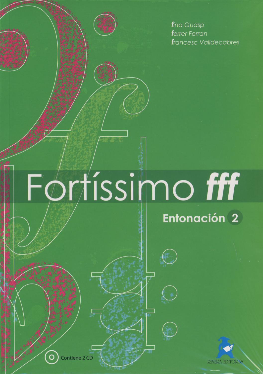 GUASP/FERRER/VALLDECABRES - Fortissimo fff (Entonacion 2) (Inc.CD) - GUASP/FERRER/VALLDECABRES