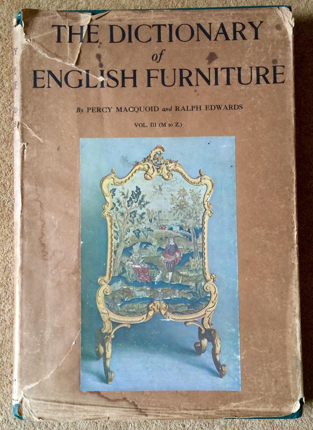 The Dictionary of English Furniture. 3 Volume Set. by Macquoid, Percy