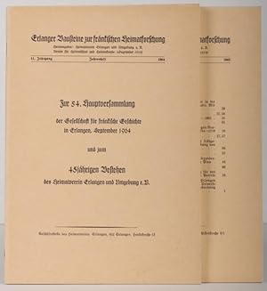 Erlanger Bausteine zur fränkischen Heimatforschung. Herausgeber: Heimatverein Erlangen und Umgebu...