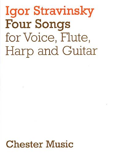 Four Songs : For Voice, Flute, Harp and Guitar. - Stravinsky, Igor,