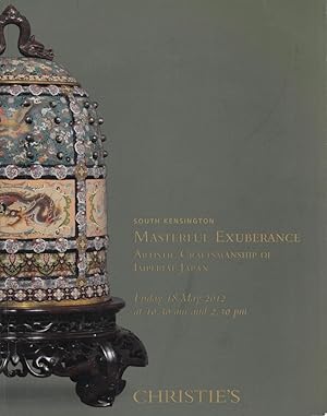 Masterful Exuberance: Artistic Craftsmanship of Imperial Japan South Kensington Friday May 18, 2012