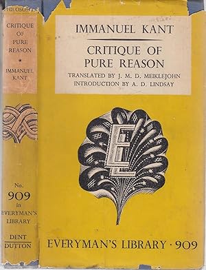 Everymans Library: Philosophy And Theology: Critique Of Pure Reason