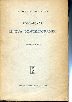 Lingua contemporanea. Quarta edizione rifatta.