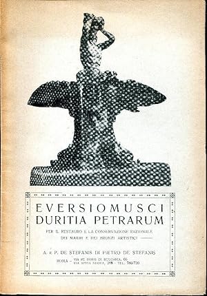 Eversiomusci duritia petrarum. Per il restauro e la conservazione razionale dei marmi e dei bronz...